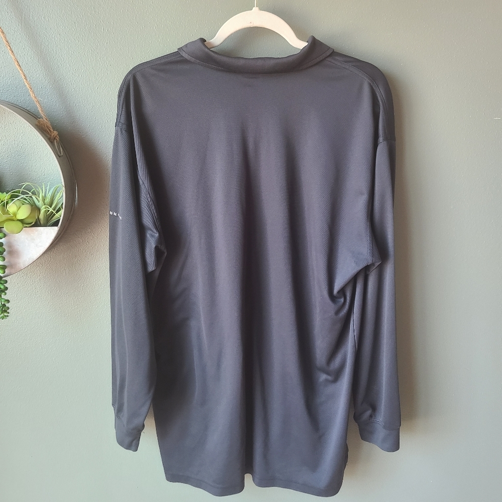 Men's Long Sleeve Dunning Golf Shirt in Black, Size Large - Picture 3 of 4